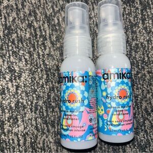 AMIKA HYDRO RUSH INTENSE MOISTURE LEAVE-IN CONDITIONER (1OZ/30ML) 2X PCS NEW